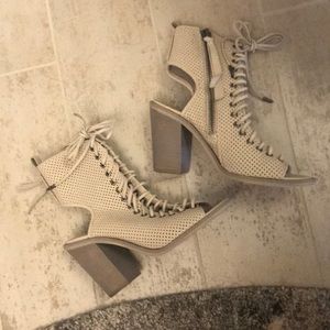 Dolce Vita lace up sandal wedges!